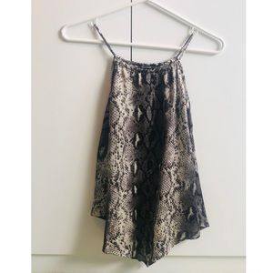 Snake Print Tank Top